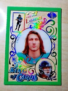 TREVOR LAWRENCE 2021 Panini Illusions King of Cards Green Rookie Holo KC-11 RC