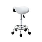 HOBBYN Saddle Stool Salon Massage Chair Stool with Wheels Hydraulic Swivel Er...