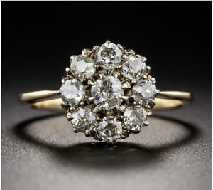 Antique Art Deco 5.80 Ct Lab-Created Diamond Vintage Wedding Ring 925 Silver