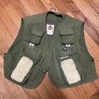 VTG Columbia 80s Fly Fishing Vest With Trout Unlimited Sponsor Patch Size Med