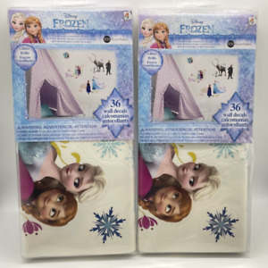 **2-PACK** Disney FROZEN Family ANNA ELSA OLAF Wall Decals 36 Stickers Decor