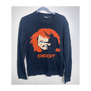 New ListingChilds Play 2 Chucky Doll 2004 Long Sleeve Knit Sweatshirt Size Medium