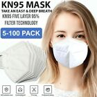 KN95 Face Mask Cover Ear Loop Disposable Protective Respirator 5 Layer 95% BFE