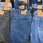 50 lbs MIXED LOT of Levis Cotton Denim Jeans Various Sizes Styles Mens Womens