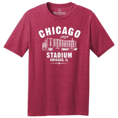 Chicago Stadium 1929 Hockey TRI-BLEND Tee Shirt - Chicago Blackhawks