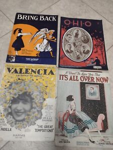 AMAZING Antique 1920s era sheet music lot of four!!  Very Good Condition!!