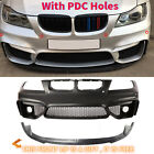 F80 M3 M4 Style Front Bumper  Cover W/ PDC Holes For 2006-2008 BMW E90/E91 Sedan (For: 2006 BMW)