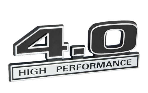 Ford Mustang Ranger Black & Chrome 4.0 High Performance Fender Emblem 5
