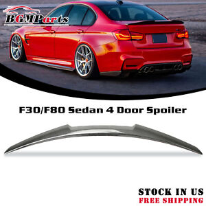 Rear Spoiler Wing Trunk Wing For 2012-2018 BMW F30 3Series M3 Carbon Fiber style (For: 2018 BMW)
