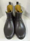 LL Bean Wellie Boots Womens 10 Item 300364 Brown Rubber Ankle Boot Rain Mud