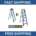 6 Ft. Fiberglass Step Ladder (10 Ft. Reach Height) with 250 Lb. Load Capacity Ty