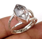 Herkimer Ring 925 Sterling Silver Ring Handmade Ring Raw Gemstone All Size MO72