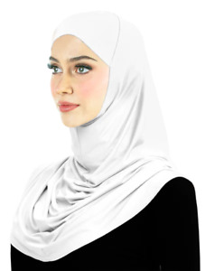 Muslim Women One Piece Lycra Amira Hijab  Overhead Khimar Hijab Long Scarf Wrap