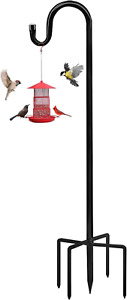 New ListingBird Feeders Pole,Shepherds Hooks for Outdoor 1 Pack 48 Inch Bird Feeders for Ou