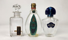 3x Antique Vintage Perfume Bottles Orne Baccarat Crystal Tosca Shalimar Guerlain