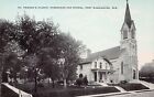 Port Washington WI Wisconsin Friedens Church Ozaukee County Vtg Postcard C20