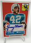 2011 LENNY MOORE AUTO Topps REPRINT ROOKIE #60 Card BALTIMORE COLTS HOF