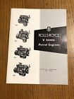 Rolls-Royce B40 B60 B80 B81 Engine OEM Dealers Sales Brochure Military Army DYI