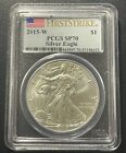 New ListingAmerican Silver Eagle 2015W One Ounce Silver Coin: PCGS SP70