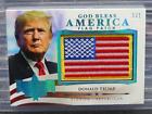 2022 Decision 2022 Donald Trump God Bless America Flag Patch Platinum Blue #1/1