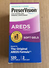 Bausch + Lomb PreserVision Areds Soft Gels 120 Softgels New In Box