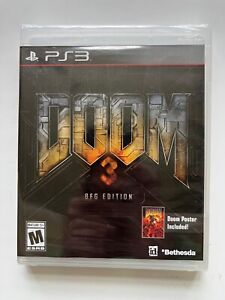 Doom 3 BFG Edition (Sony PlayStation 3, 2012) New Factory Sealed with Poster OOP