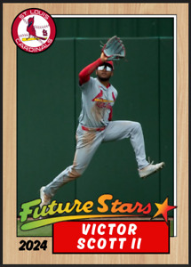 2024 Victor Scott II Future Stars Rookie Card 87 Style St Louis Cardinals