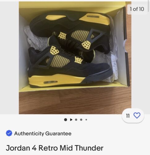 Size 9.5 - Jordan 4 Retro Mid Thunder