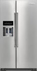 KitchenAid KRSF505ESS 24.8 cf Side-by-Side Refrigerator with Ice and Water Disp.