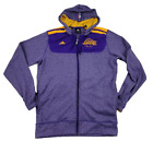 Adidas Los Angeles Lakers Warm Up Jacket Size Large Purple Gold Full Zip Hoodie