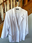 Vintage Sag Harbor Sz 18W TEXTURED WHITE Jacket Blazer Suit Coat Womans