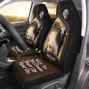 Personalized Brahman Cattle Cow Get In Sit Down Shut Up Hold On Car Seat Cover