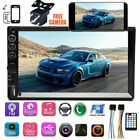 7'' Double 2 Din MP5 Car Stereo & Camera Touch Screen Radio Mirror Link For GPS
