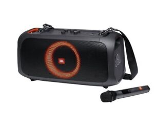 New ListingJBL PartyBox On-the-Go Party Tailgate Karaoke Bluetooth Speaker+LED+Wireless Mic