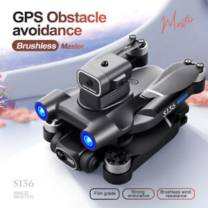 5G 4K GPS Drone Pro with HD Brushless Dual Camera Drones Avoidance Foldable RC
