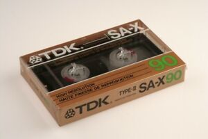 TDK SA-X90 High Position Type II CrO2 Super Avilyn Cassette Tape Sealed 1987 US