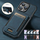 For iPhone 15 Pro Max 14 13 12 Shockproof Leather Wallet Case Card Holder Cover