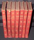 Charles Dickens: Lot of 7 Leather Bound Books; 1905~1908 Thomas Nelson, UK