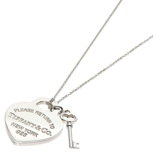 TIFFANY&Co.   Necklace Return to Heart Tag & Key Silver