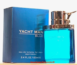 Yacht Man Blue Perfume 3.4 oz Eau de Toilette Spray for Men NEW