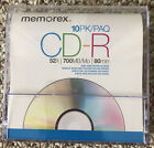 Memorex CD-R OPEN BOX- 9 of 10 pk 52x 700 mbps 80 minute blank CD with Cases   C