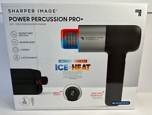 Sharper Image Power Percussion Pro+ Hot + Cold Percussion Massager. NEW OPEN BOX