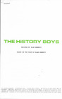 THE HISTORY BOYS movie script reproduction; For Your Consideration version