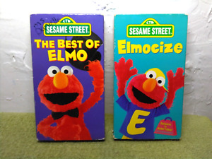 The Best of Elmo and Elmocize VHS (2) tapes - Sesame Street - FAST SHIP!!!