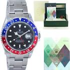 2005 MINT PAPERS Rolex GMT-Master II 2 Pepsi Blue Red Steel 16710 40mm Watch Box