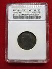 New Listing1804 1/2c C-1  with Stems Draped Bust Half Cent ANACS VF 30 Damaged Corroded