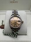Rolex Ladies Oyster Perpetual DateJust 6917 Yellow Gold Diamonds 18K 26mm Watch