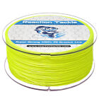 Reaction Tackle Braided Fishing Line / Braid - Hi Vis Yellow 4 and 8 Strands