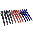 12-Piece Professional Non-Slip Alligator Hair Clips - Salon Sectioning Accessory