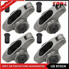1.6 Ratio 3/8'' Roller Rocker Arms For Small Block Chevy SBC 350 Stainless Steel